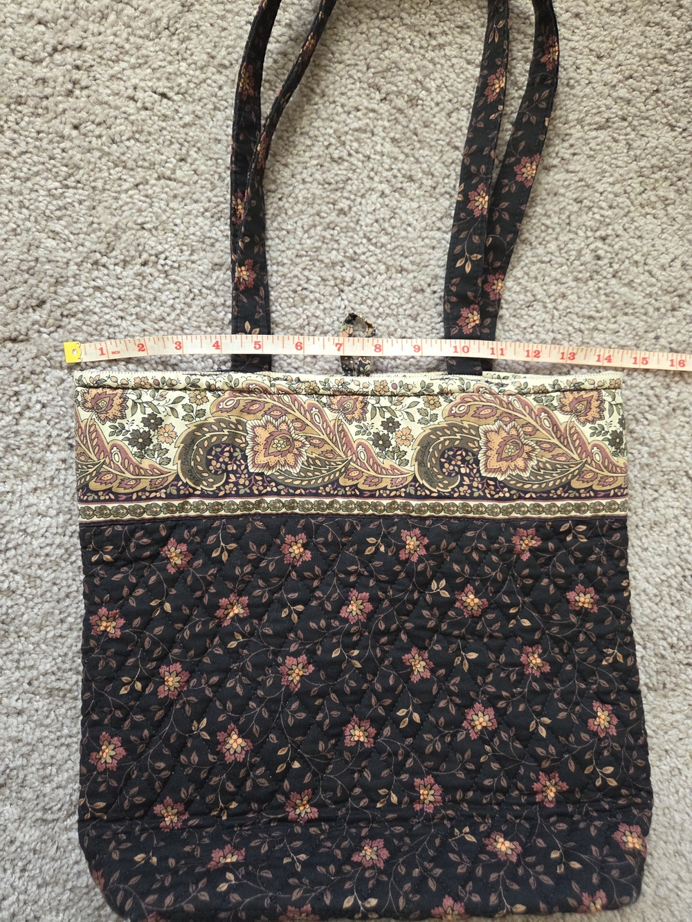 Vintage Vera Bradley Floral Tote Bag - Picture 9 of 9